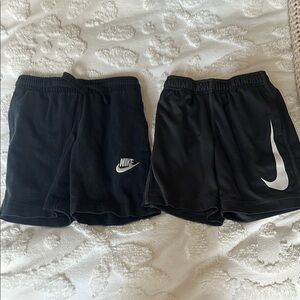 Nike Kids Dark Gray and Black Shorts Set